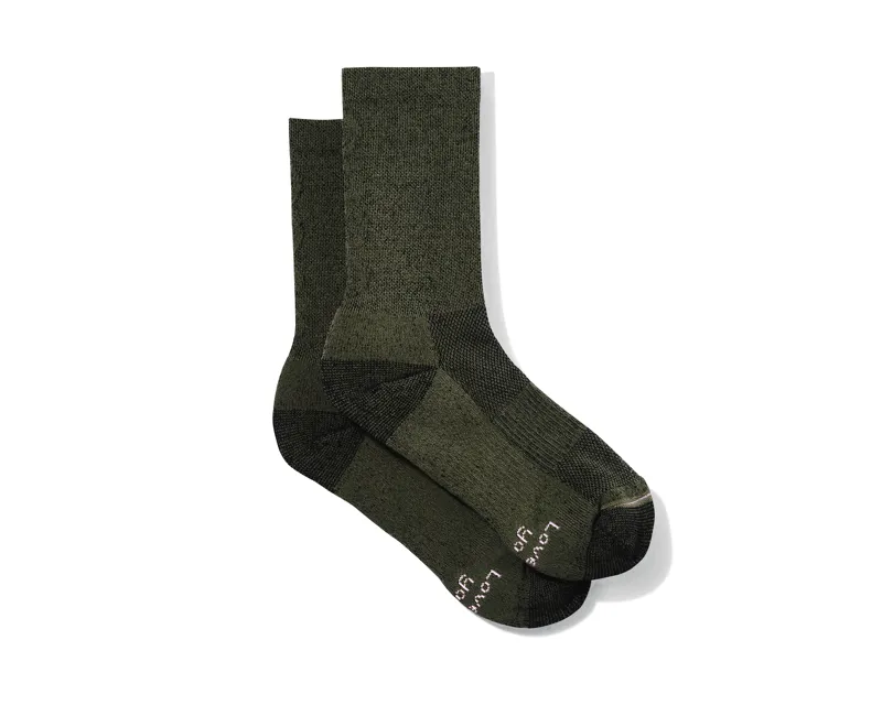 QUOC Extra Fine Merino Tech Wool Socks : Green Camo